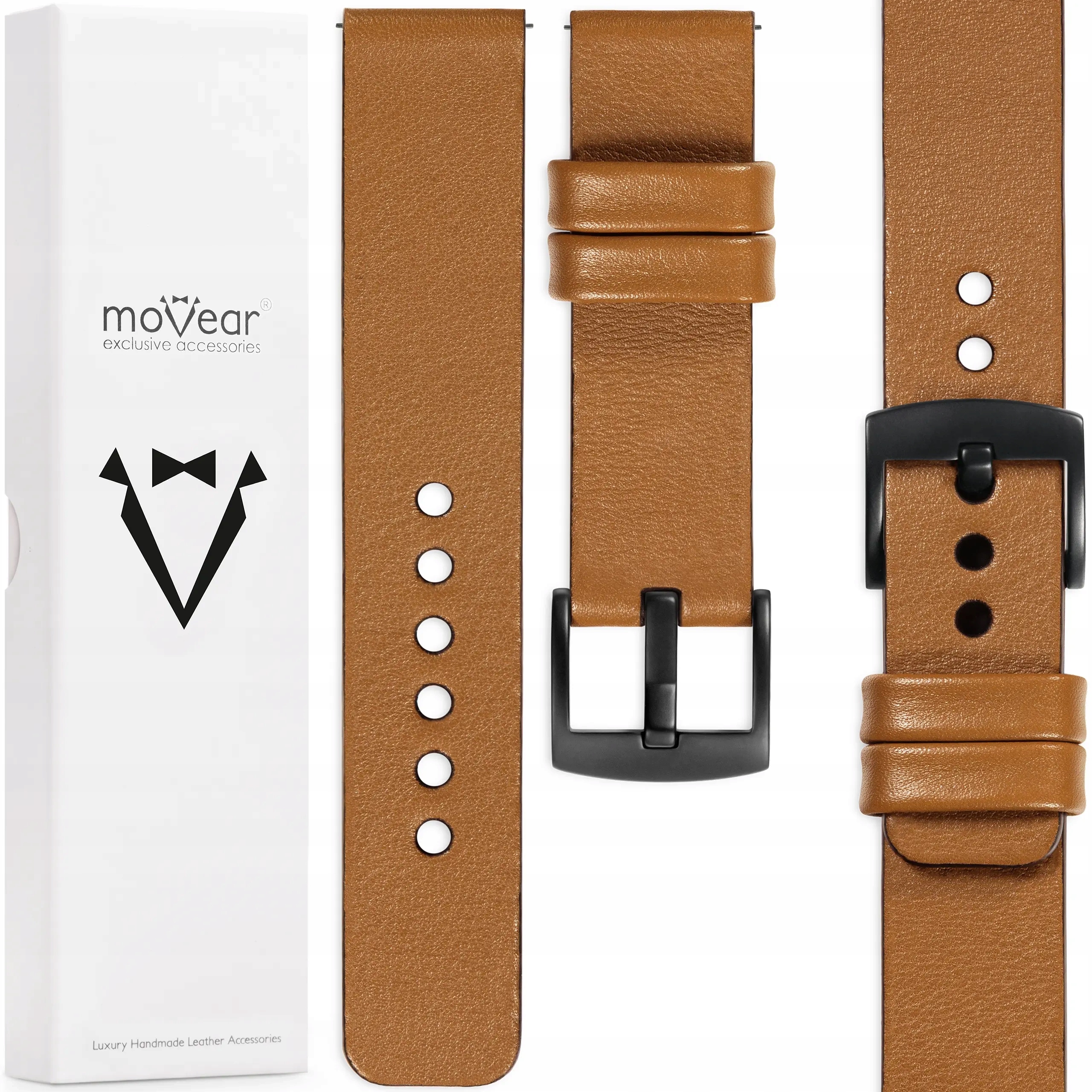 Exkluzivní řemínek 22 pro Garmin Vivoactive 4 Venu 3 2 kožený Polský Movear