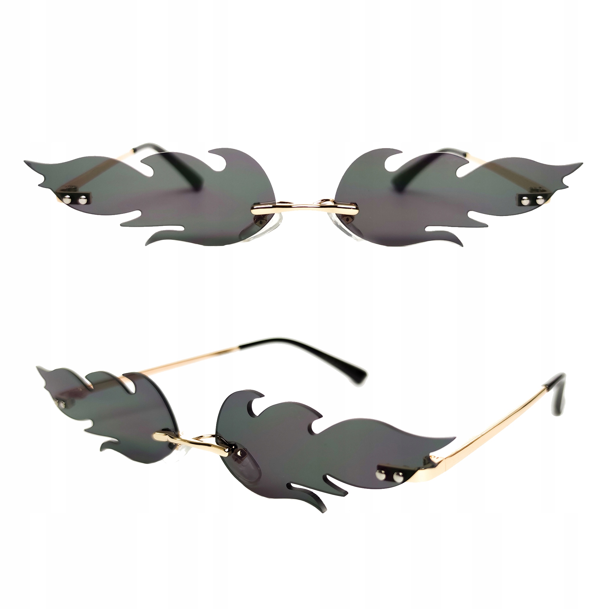 

Okulary Ogień Płomień Ognie Retro Vintage Rimless