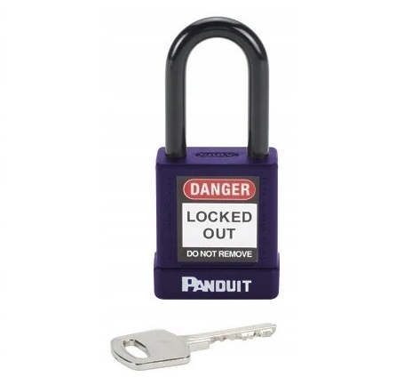 PANDUIT Kłódka LOTO Lockout PURPLE stalowa 40mm
