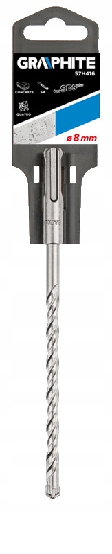 

Wiertło do betonu Graphite Sds Plus, 8 x 160 mm S4