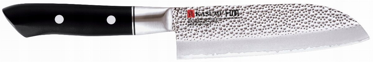 Nůž santoku Kasumi Hm 13 cm VG10 kladívkový malý japonský
