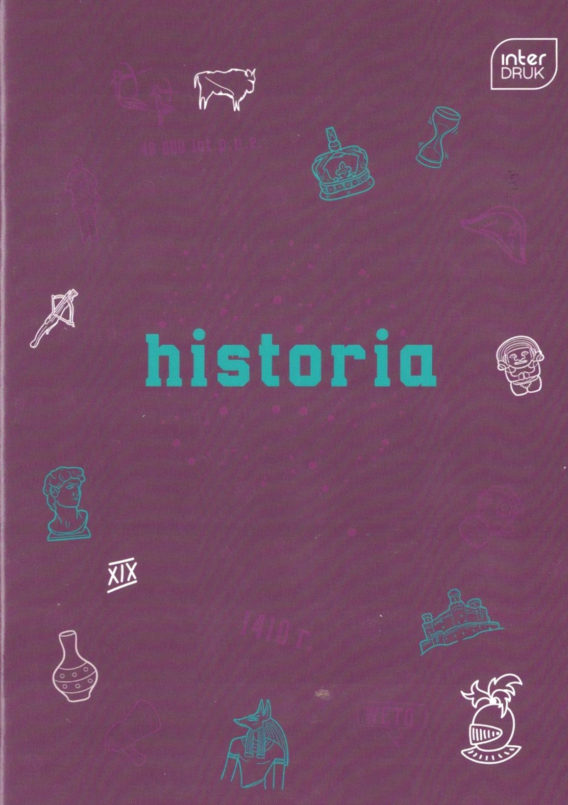 

Interdruk zeszyt A5 60 kartek w kratkę historia