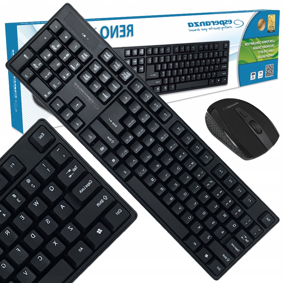 

Zestaw Bezprzewodowy 2.4GHZ Usb Mysz Klawiatura