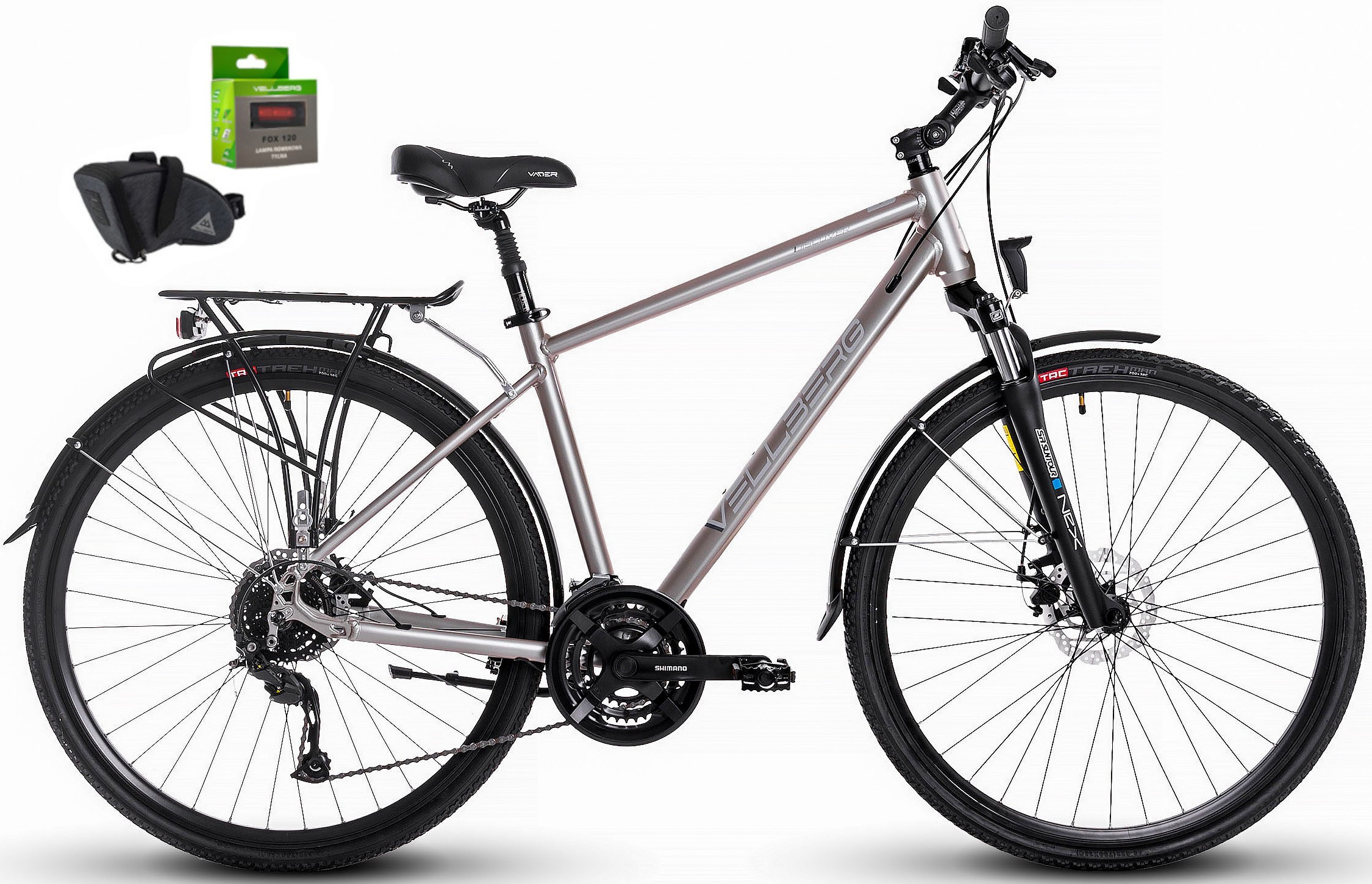 Rower Trekkingowy Męski 28 Vellberg Discover 1.0 Disc 3x8 18" 2025 G