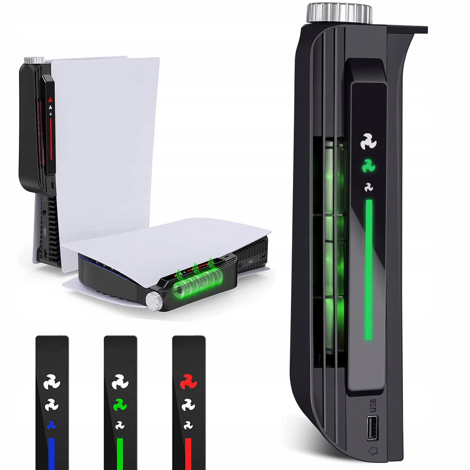 Wentylator Chłodzący Zewnętrzny Do Sony Playstation 5 PS5 Z 3 Prędkości