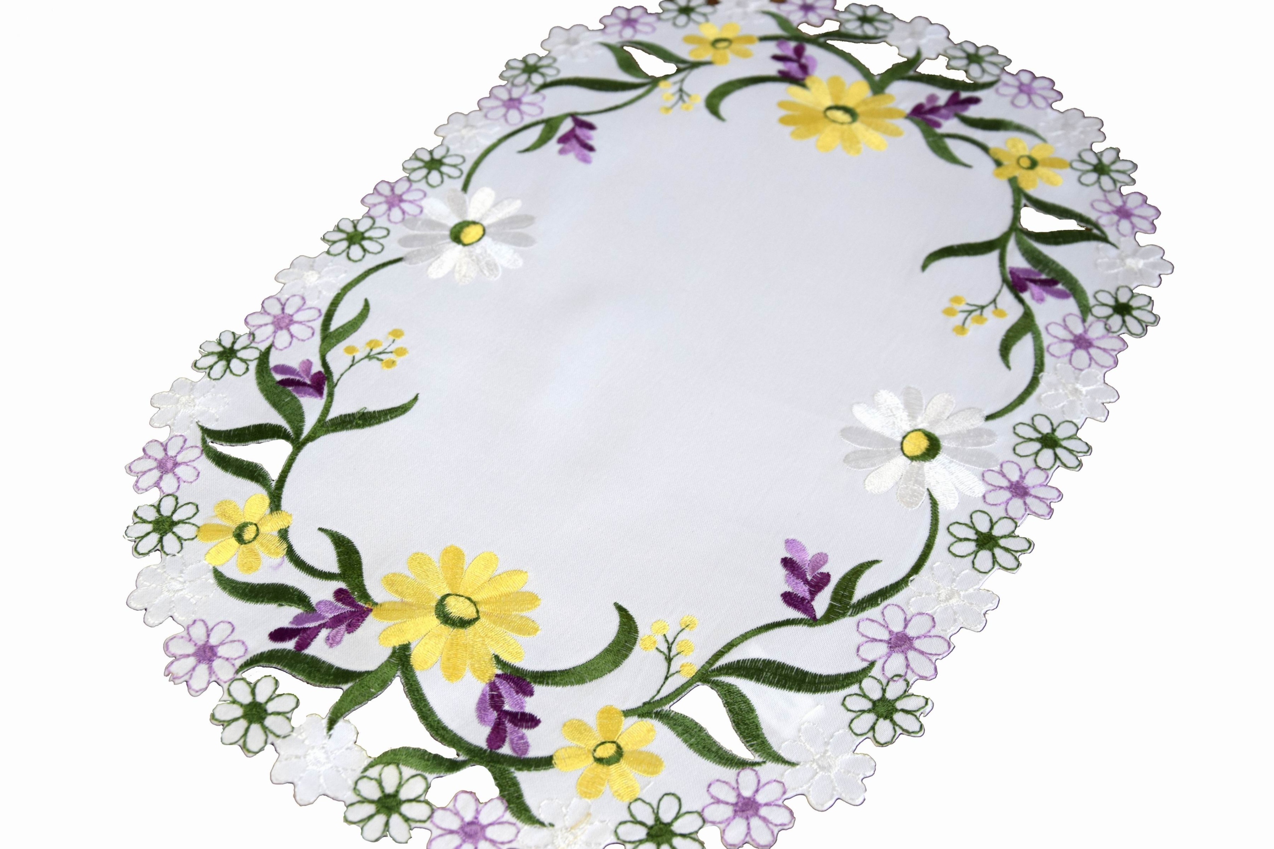 

Serwetka Owalna Biała 30/45 Serwetki Haftowane