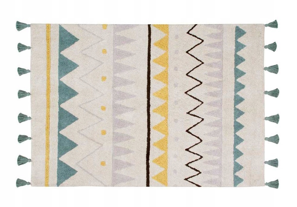 Lorena Canals Bavlněný koberec Azteca Natural Vintage 120 x 160 cm do pokoje