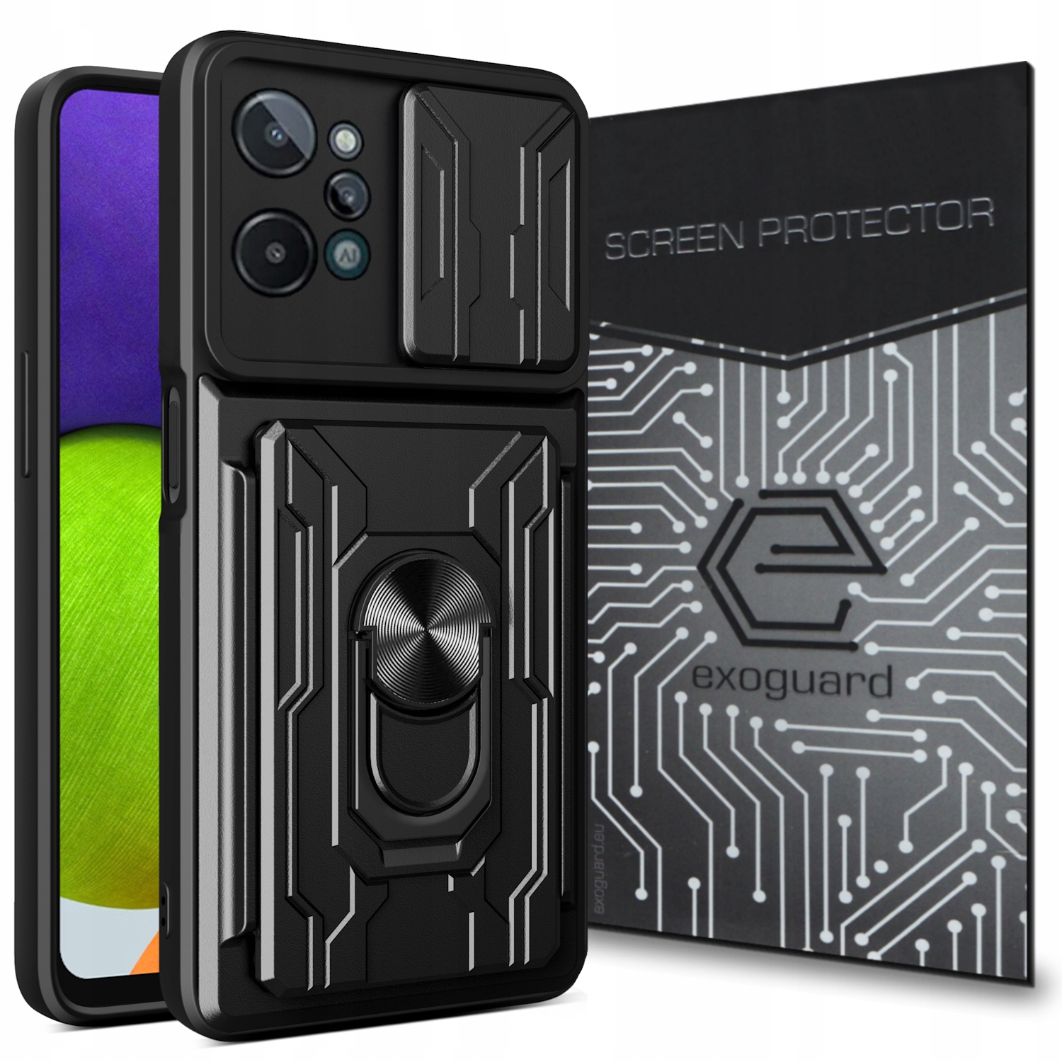

Etui Pancerne Case Obudowa+szkło do Realme C31