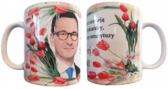 

Kubek Mateusz Morawiecki Pis - Smacznej Kawusi