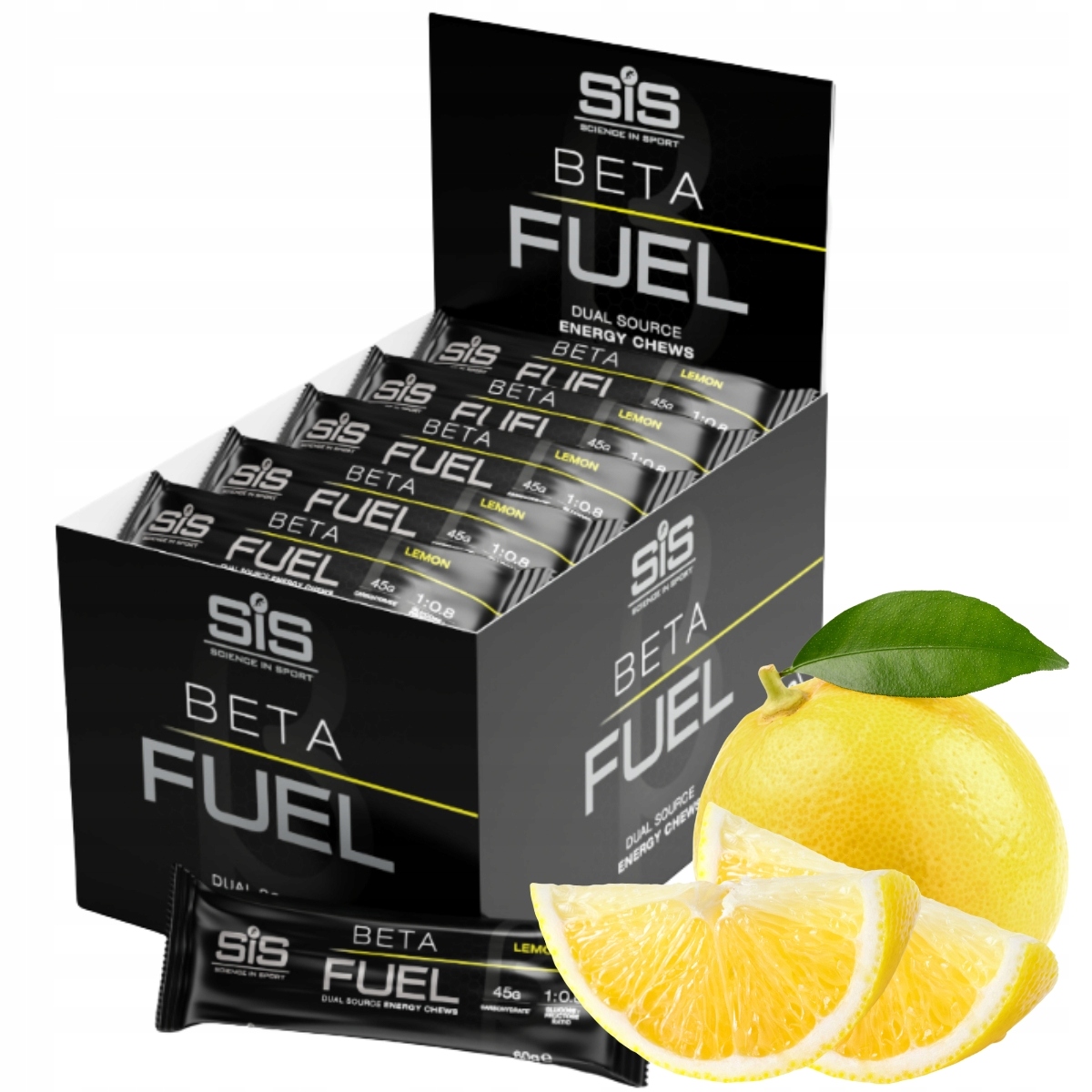 Energetická gelka Sis Beta Fuel Chew 10x60 g Sacharidy Kousátko citronové