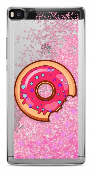 

Etui płynny brokat różowy Donut Huawei P8