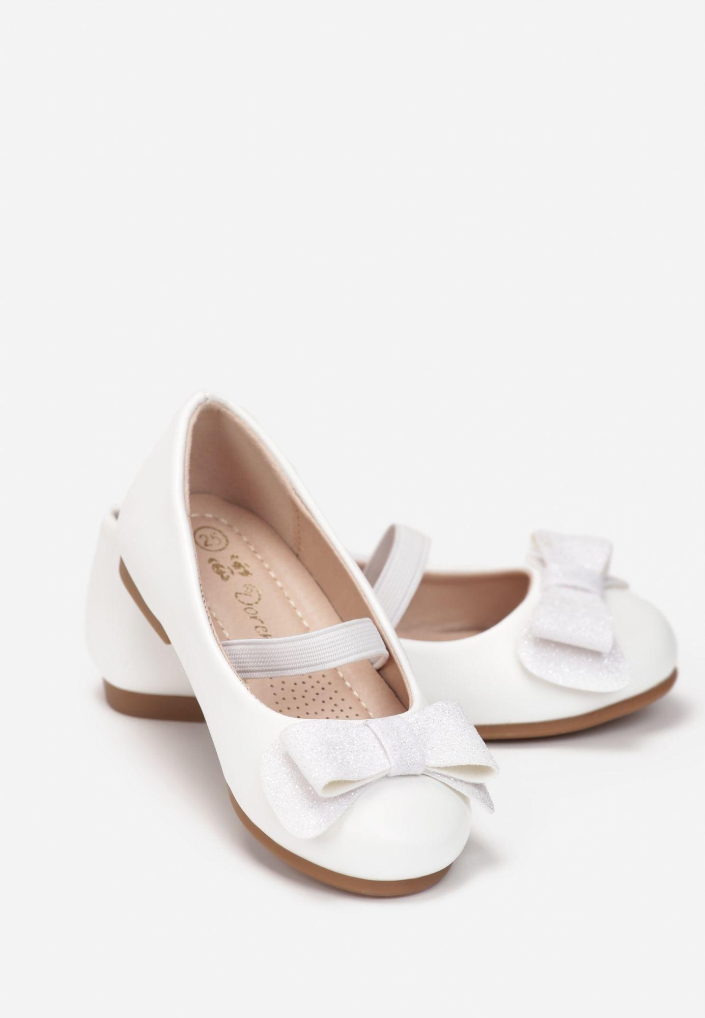 

Born2Be Białe Balerinki 29 Ekoskóra Casual