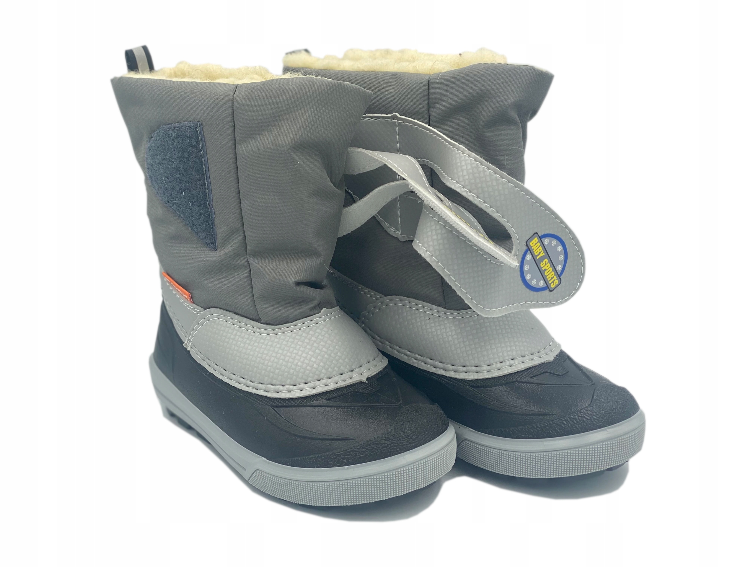 Demar Śniegowce BABY SPORTS Wełna roz. 24/25 D Kolor szary