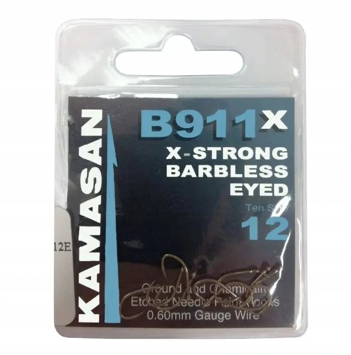 

Haczyki Kamasan B911 X-Strong Eyed Barbless roz 16