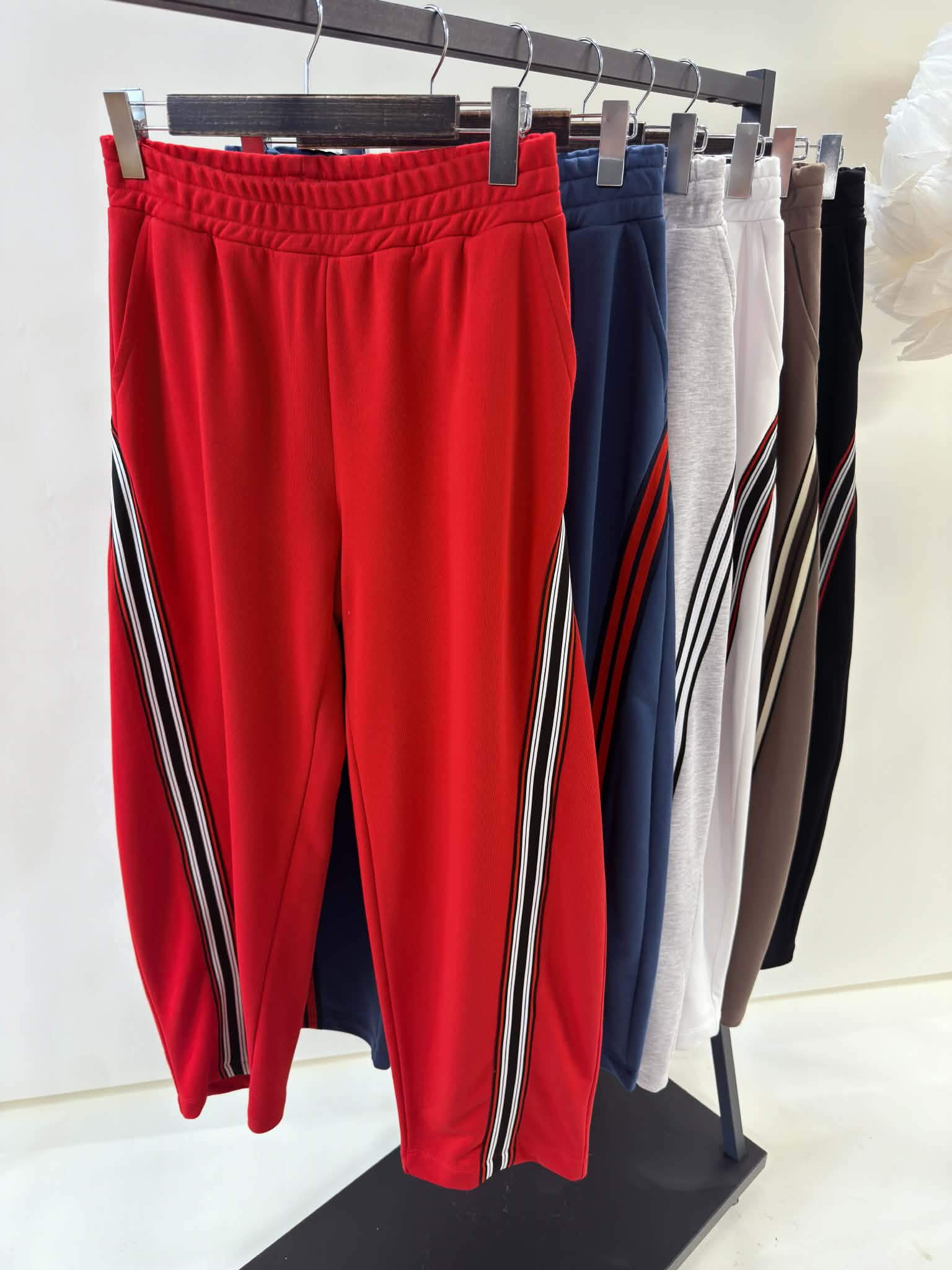 By O La La Tepláky Baggy S Lampasem Denim (námořnická Modrá) M
