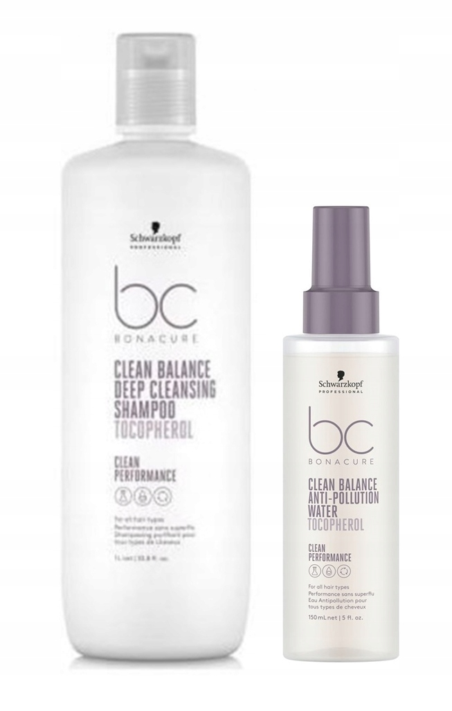Schwarzkopf Bc Clean Balance sada šampon 1000 ml mlha 150 ml