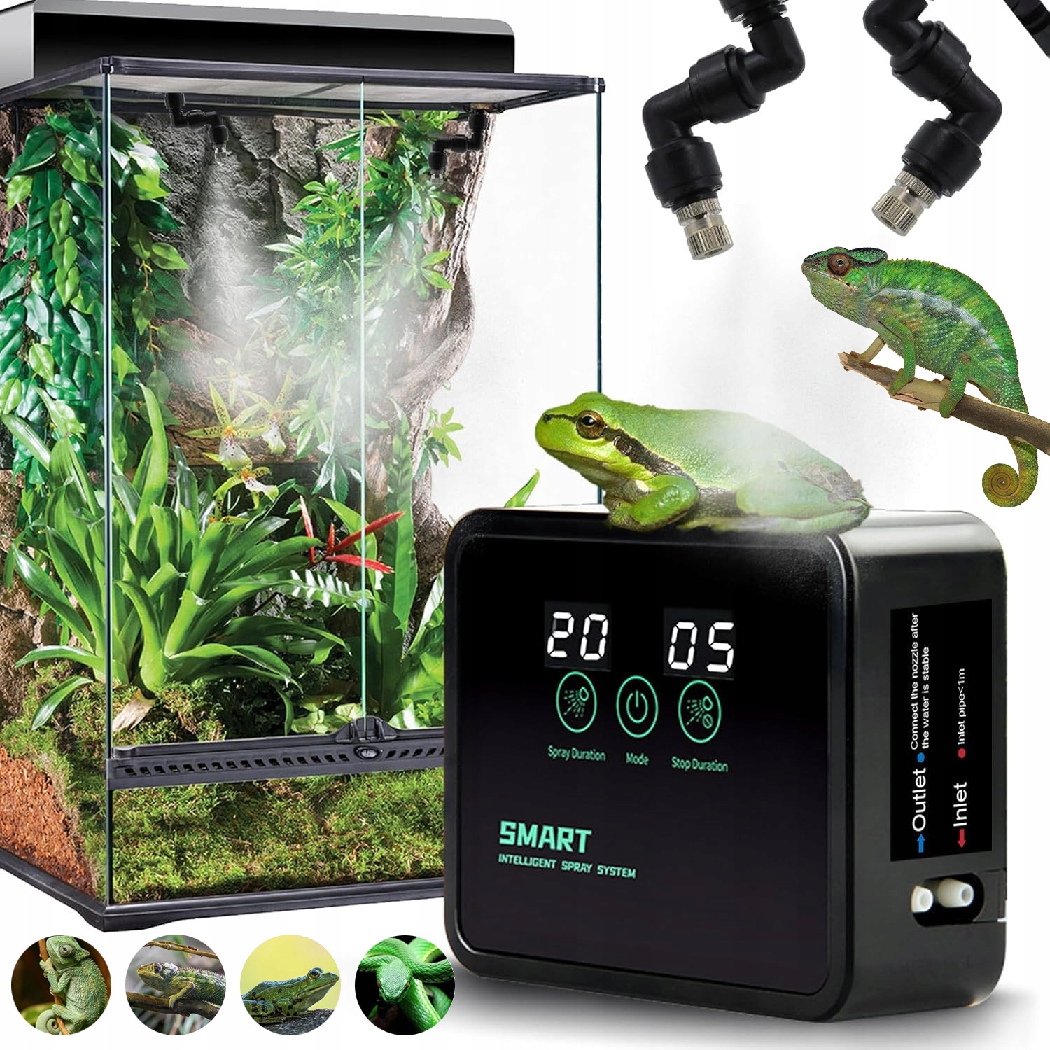 Levně Systém Mlhy Smart Systém Inteligentní Stříkací Systém 2 Nastavitelné Trysky