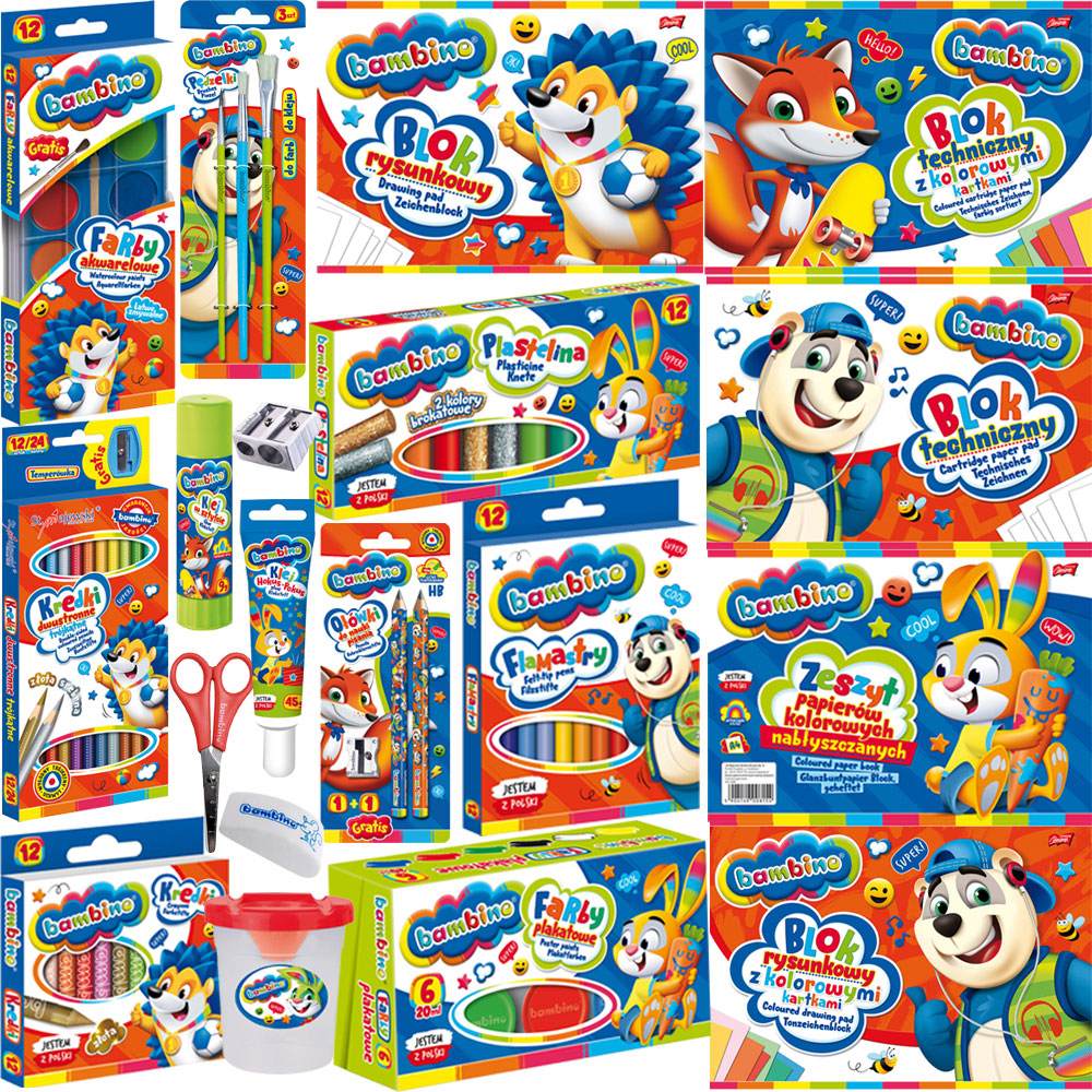 

Bambino Wyprawka Szkolna Duży Zestaw Do Szkoły XXL