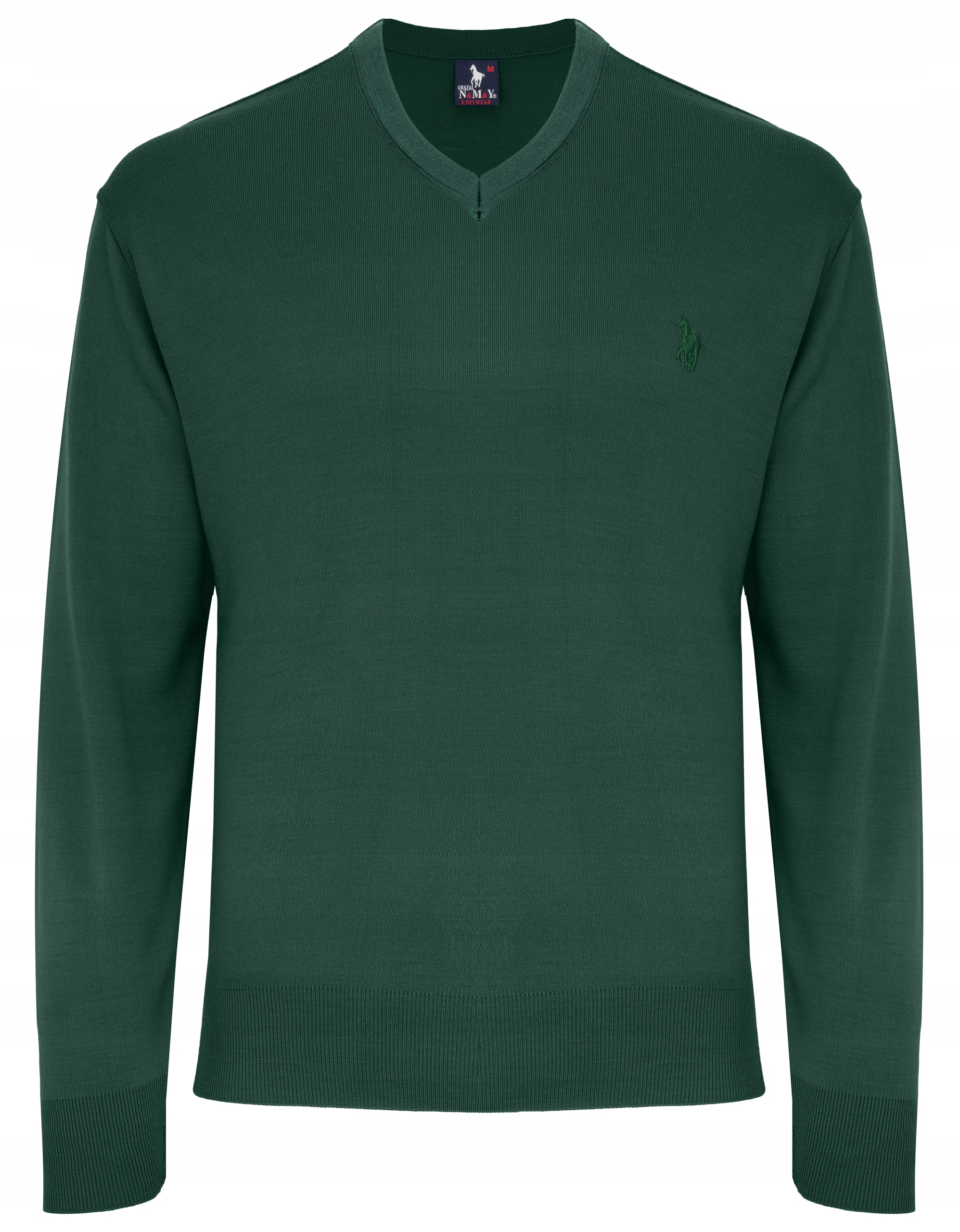 

Sweter Męski V Serek Wełna Knk Zielony XL