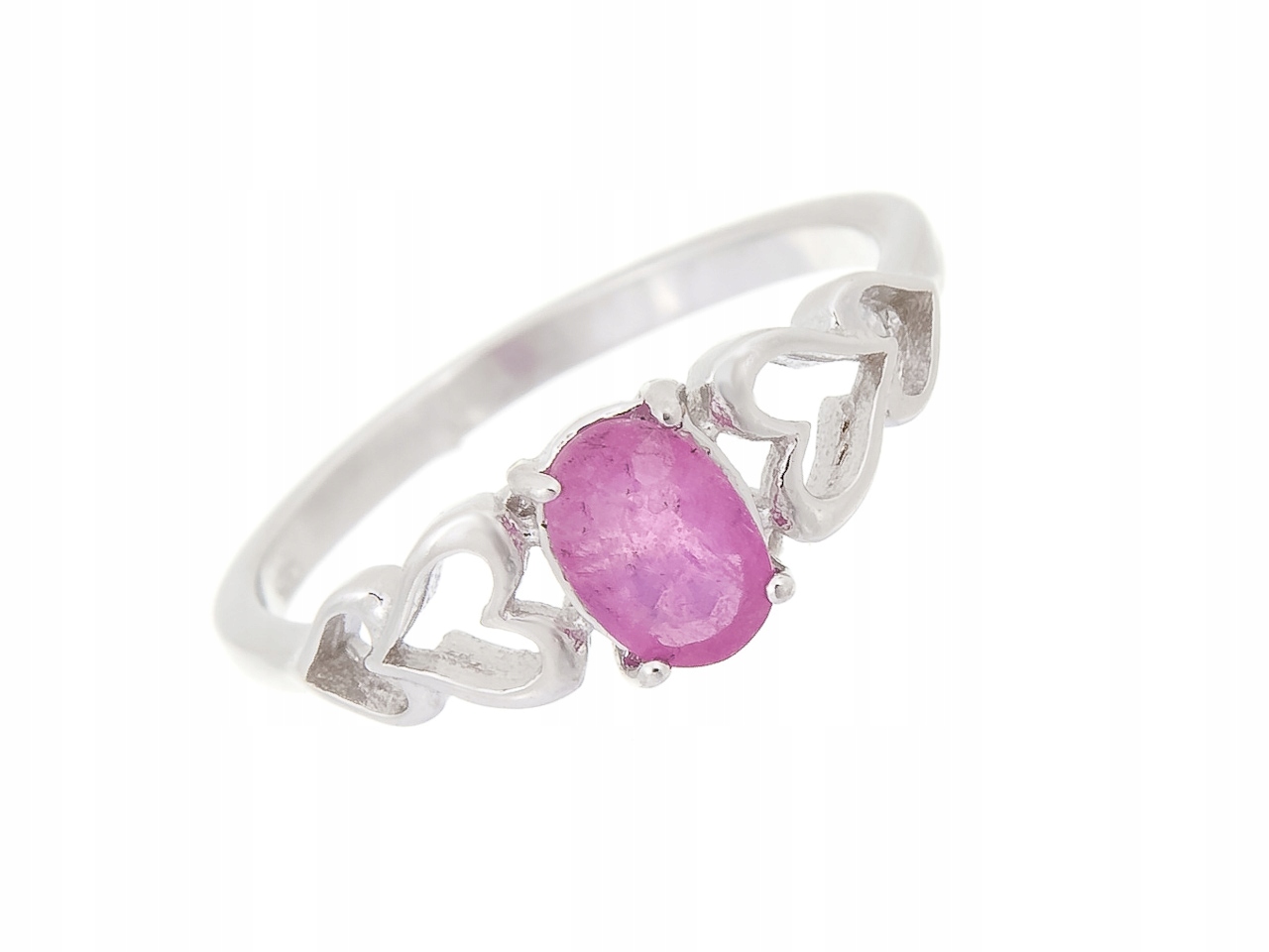 Stříbrný Prsten S Vel Prstýnek 0,16, Přírodní Rubín