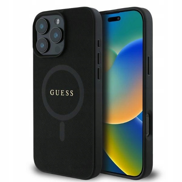 Guess GUHMP16MPSAHMCK iPhone 16 Plus 6.7" černý/black hardcase Saffiano Cl