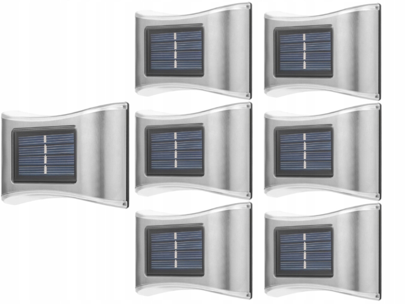 7 x Led solární nástěnné svítidlo senzor soumraku