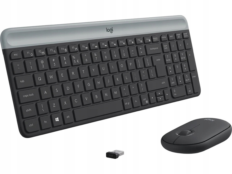 Zestaw klawiatura mysz Logitech MK470 Grafitowy