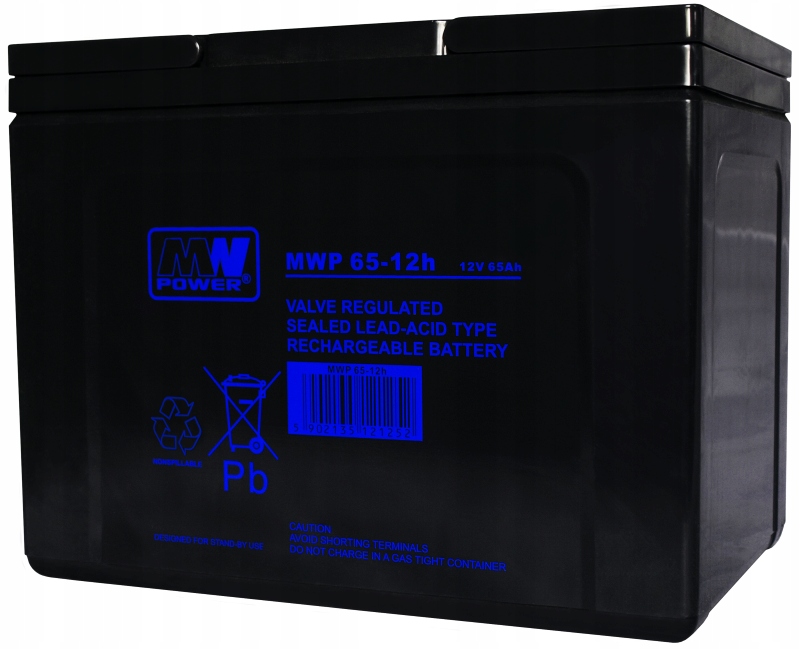 Akumulator Bateria Agm Vrla Mw Power Mwp 65Ah 12V MWP65 MWP65-12h Wózki Ups