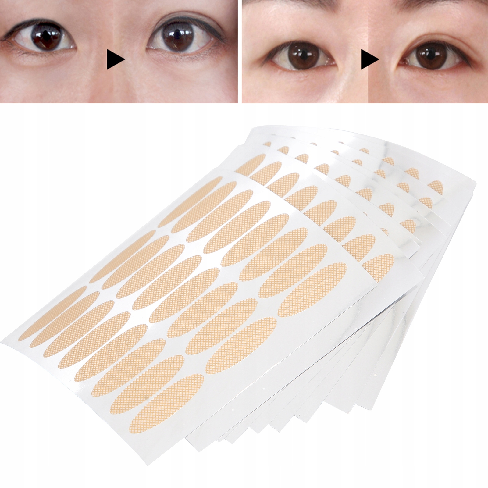 TAŚMY NAKLEJKI PLASTRY NA OPADAJĄCE POWIEKI NIEWIDOCZNE MAKEUP 240 SZTUK Marka bez marki