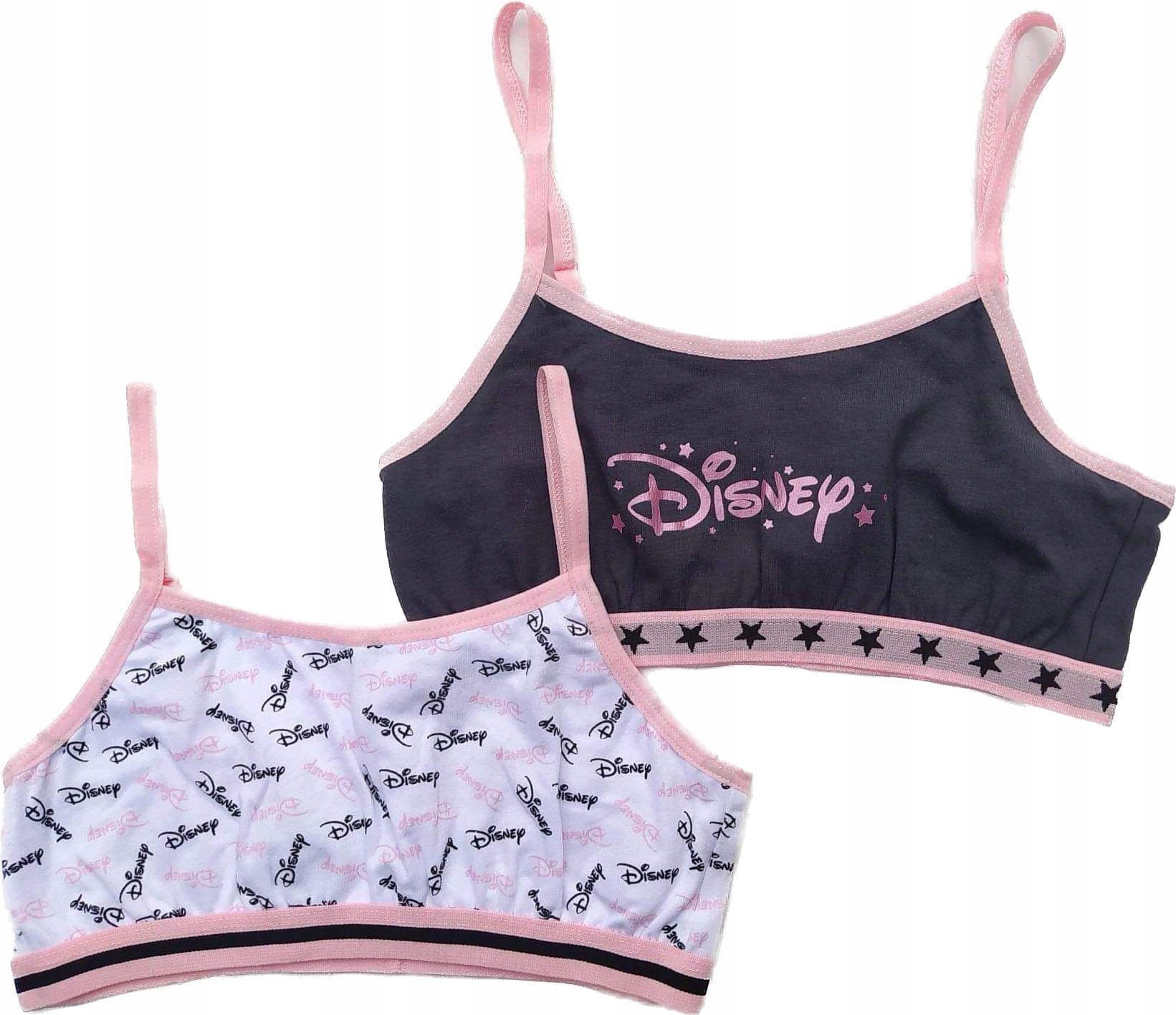 DISNEY 2x biustonosz stanik top MIX 152 11-12lat
