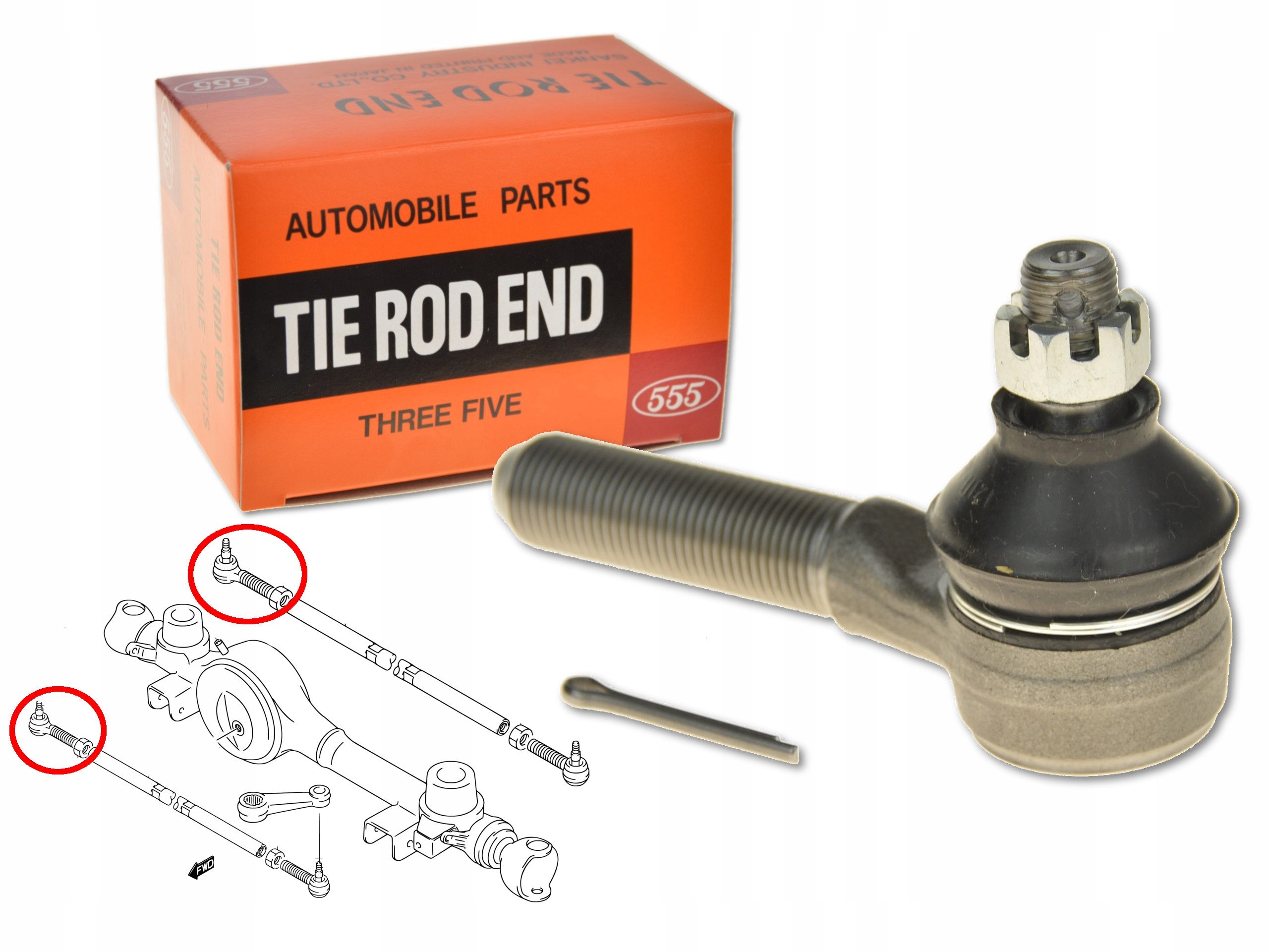 

Końcówka Drążka Kierowniczego SE-7481L 555 Japan