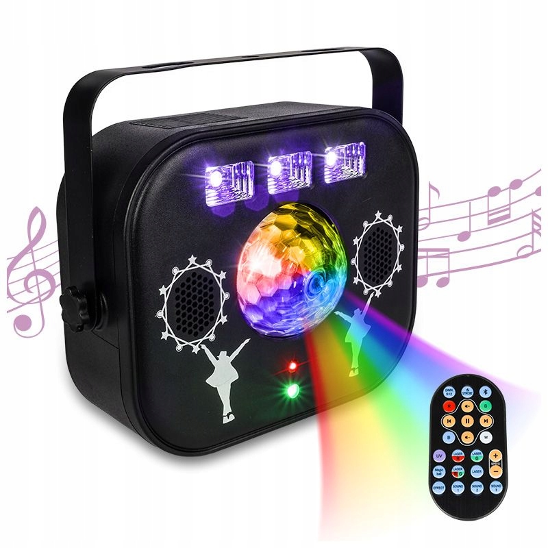 LIGHT4ME Multibox multiefekt Led disco laserová guľa