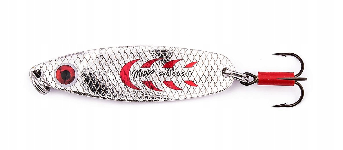 Mepps SYCLOPS  SILVER/RED_srebrny/czerwony 0/8g