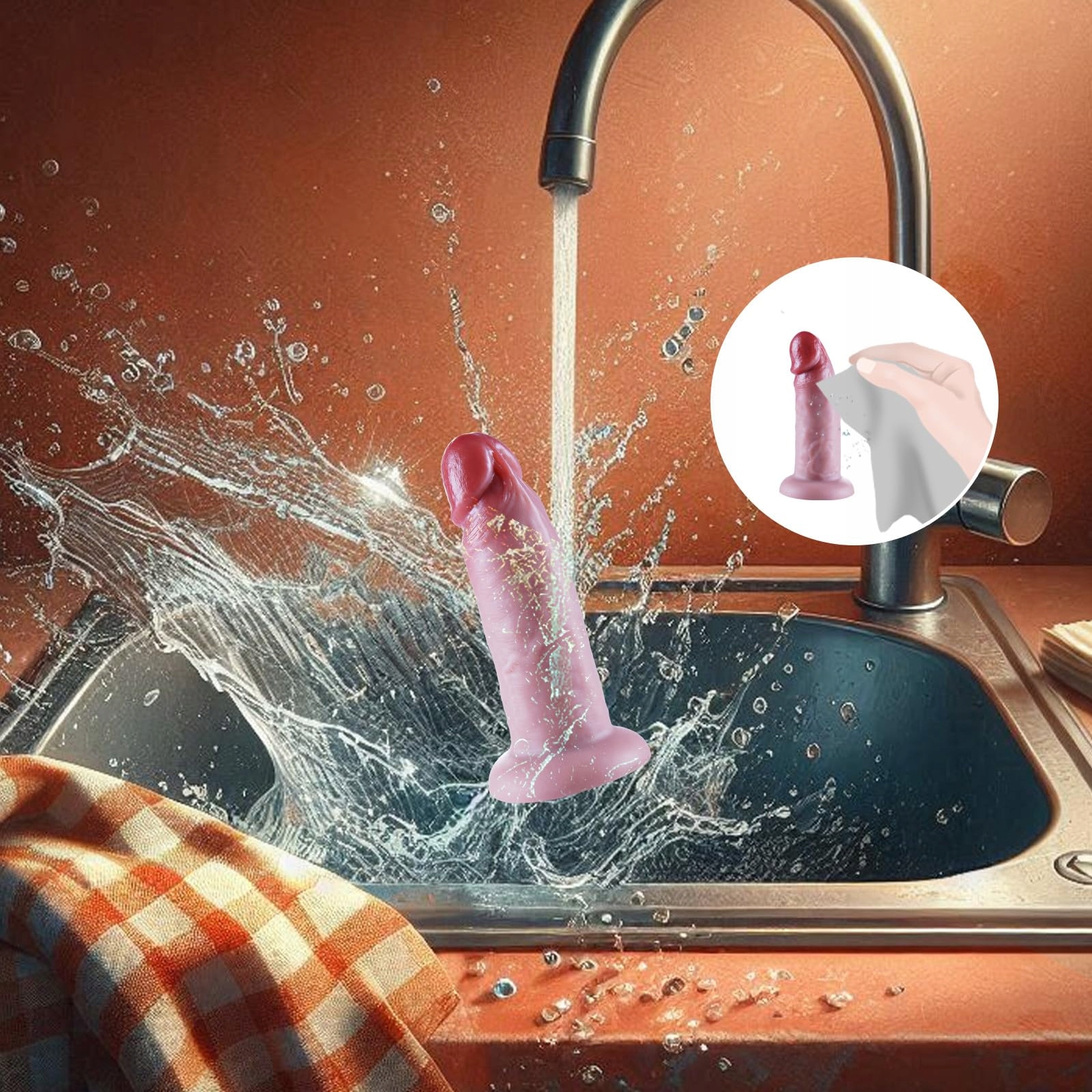 AMAZONAS Realistyczny Dildo Silikonowy 13 cm Do Stymulacji G Punktu i Anusa — miniatura 5