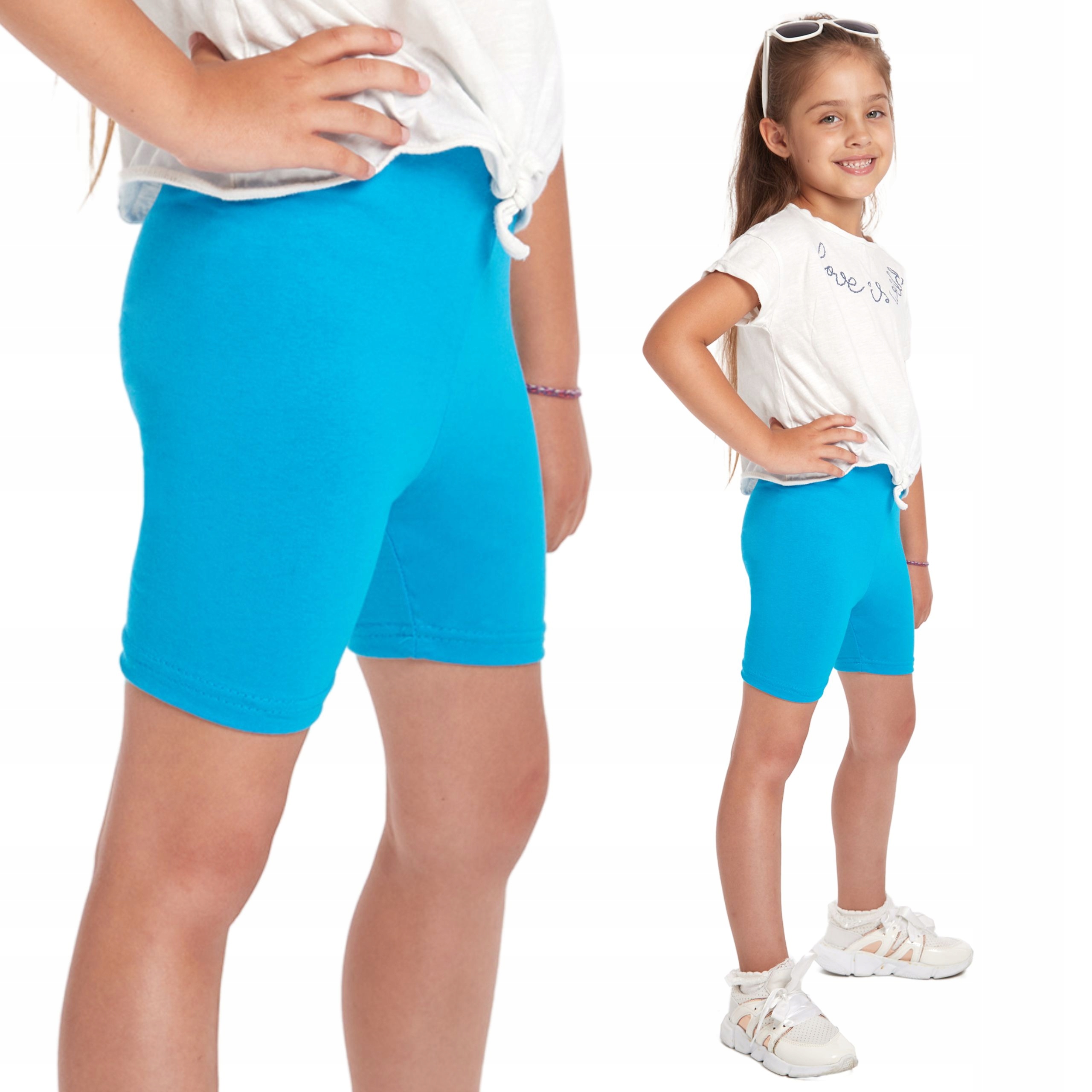 

Dziewczęce Legginsy 1/2 Krótkie Szorty Kolarki