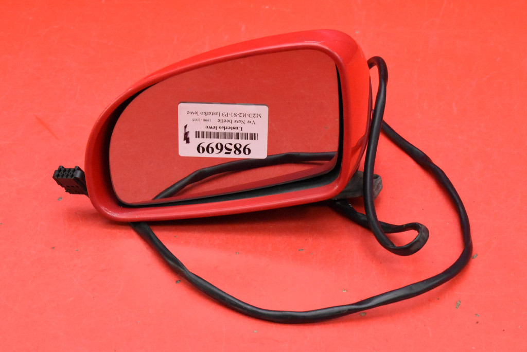 mirror left red EU 010545 VW NEW BEETLE 98-05 5 PIN