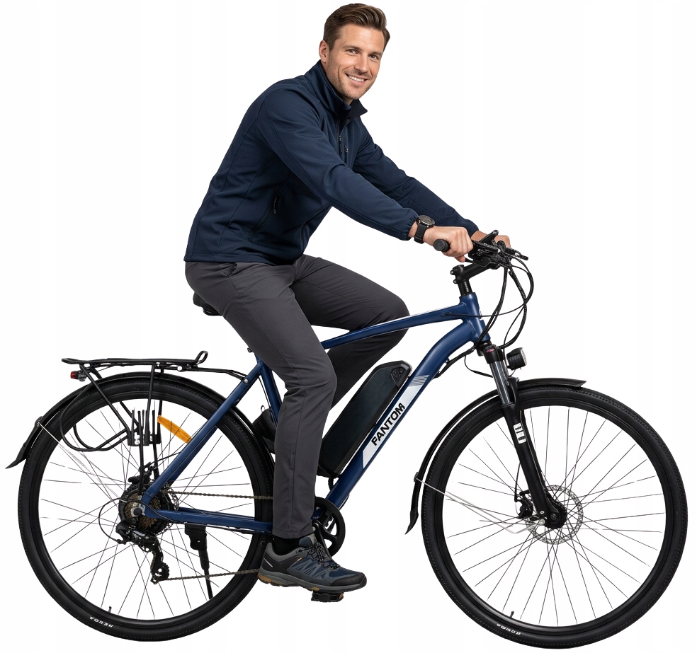 Rower Elektryczny Męski 28 Trekkingowy Ze Wspomaganiem 60-70km Shimano