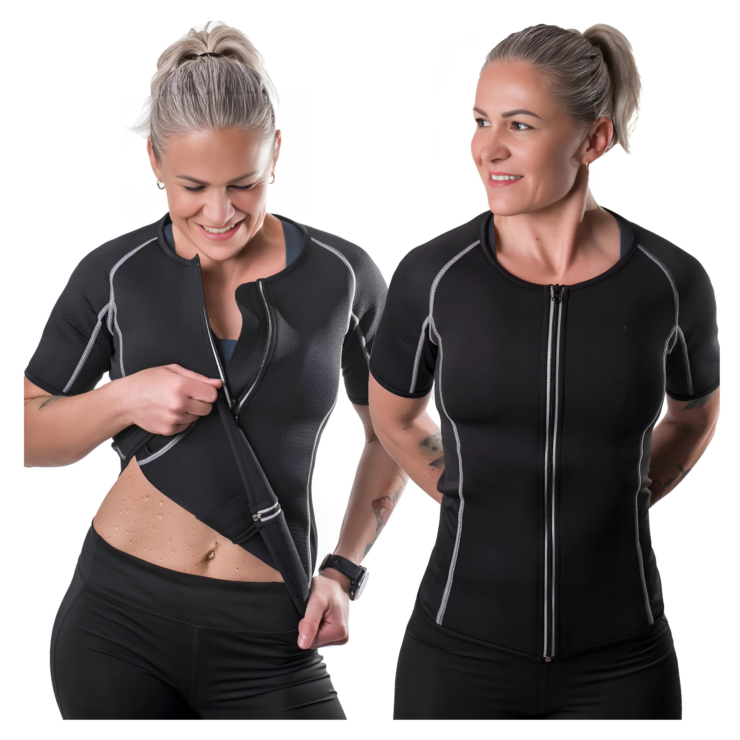 Koszulka Damska sportowa treningowa fitness Neoprenowa siłownie do biegania