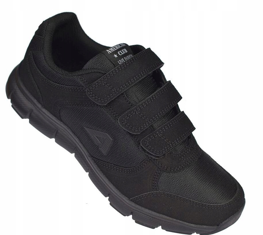 Pánské sportovní boty na suchý zip síťovaná vložka paměťová pěna Hl 214 bk vel 44