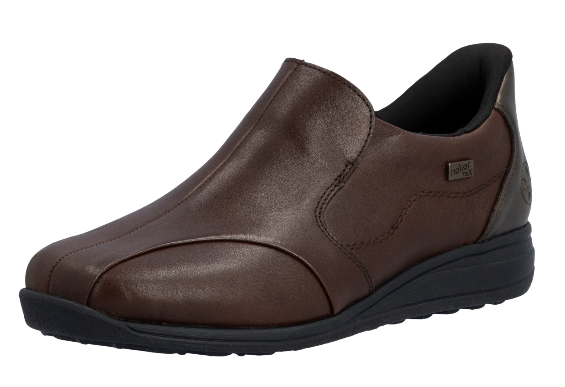 Rieker 47259-27 vel.37 hnědé dámské kožené polobotky kotníkové boty Tex