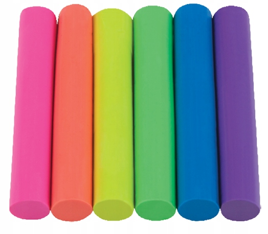 PLASTELINA NEONOWA okrągła szkolna dekoracyjna COLORINO 6 kolorów Kod producenta 42666PTR