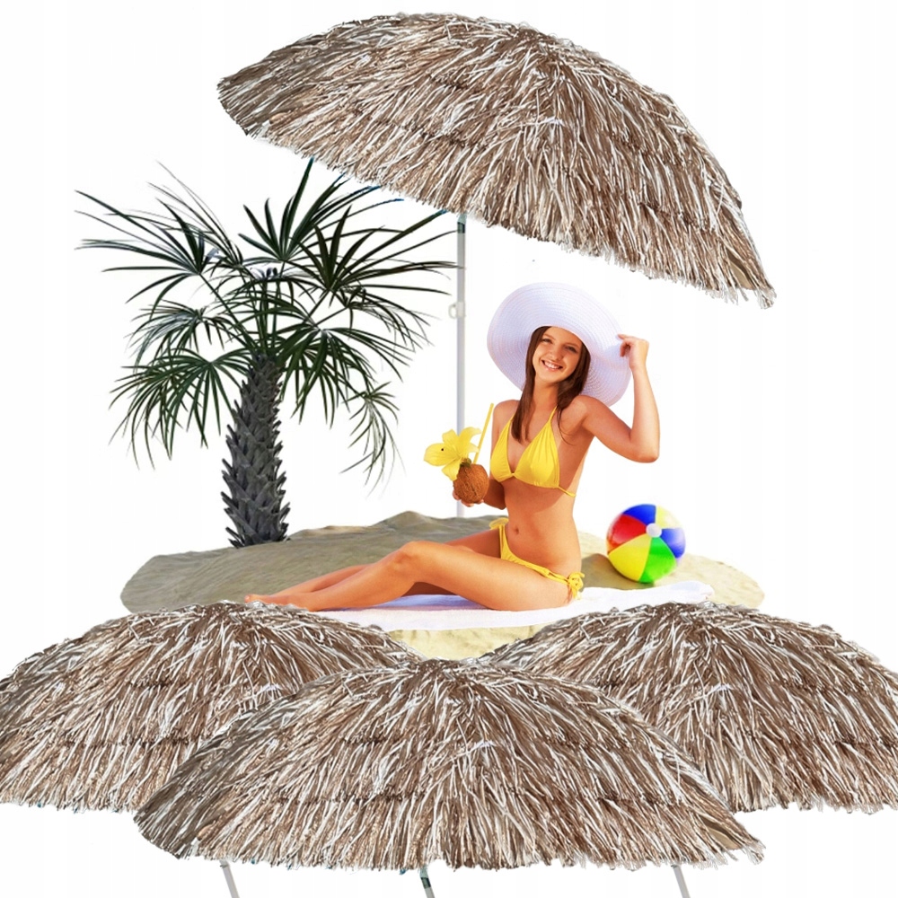 4 X Havajský Zahradní Slunečník Na Balkon, Skládací Terasa, 150 CM