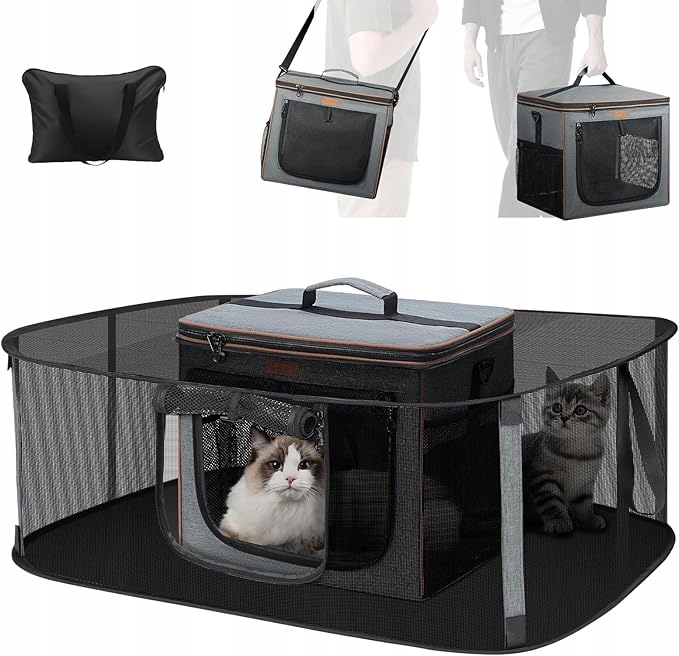 Levně Přepravka pro kočky a psy, 78,7 x 70 x 42 cm Lekespring