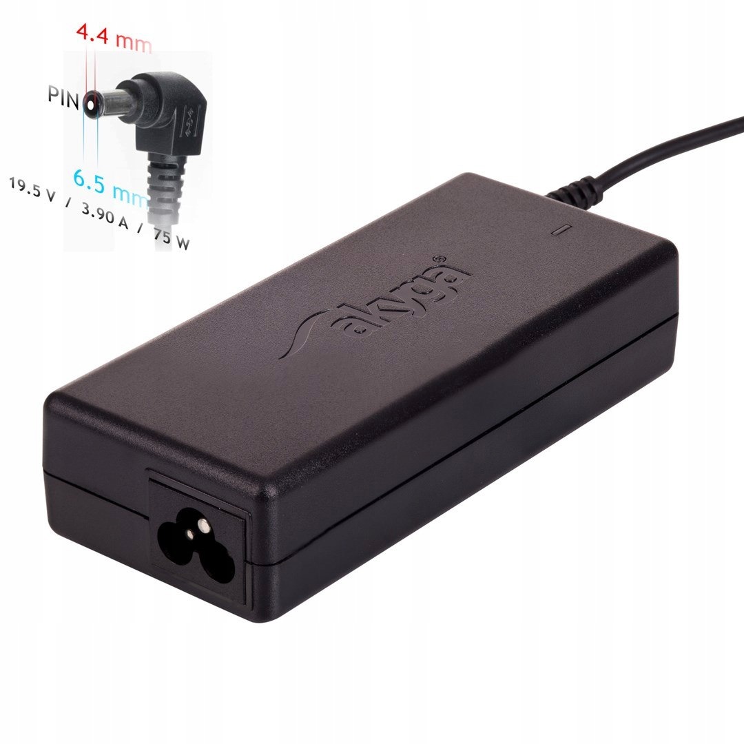 Zasilacz sieciowy Akyga AK-ND-19 do notebooka Sony (19,5 V; 3,9 A; 75W; 6.5