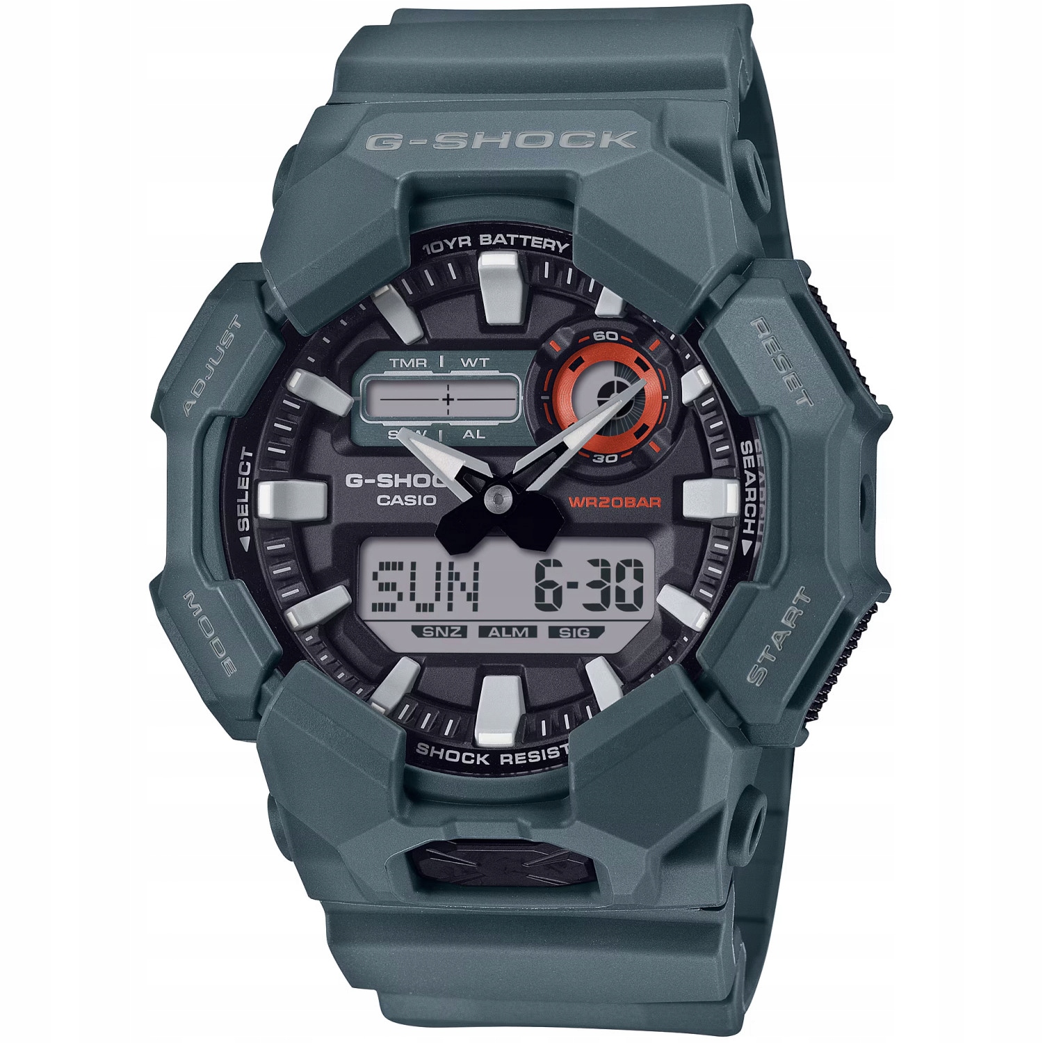 Casio G-Shock GA-010-2AER 200 m Zelený