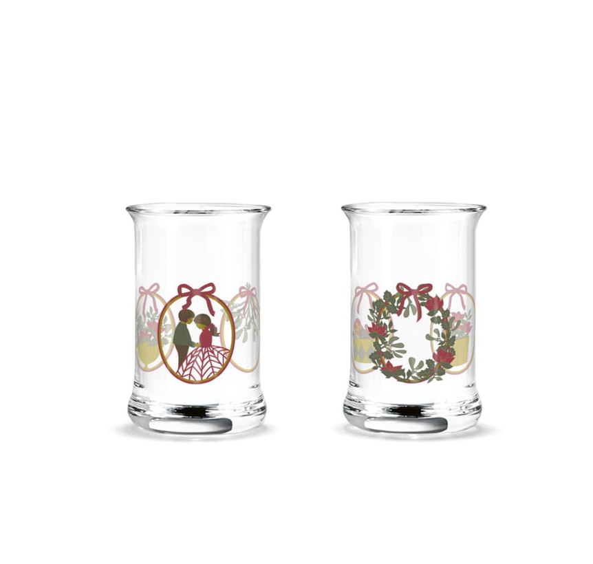 Holmegaard Christmas Vánoční Skleničky na tinktury 30 ml Edice 2025