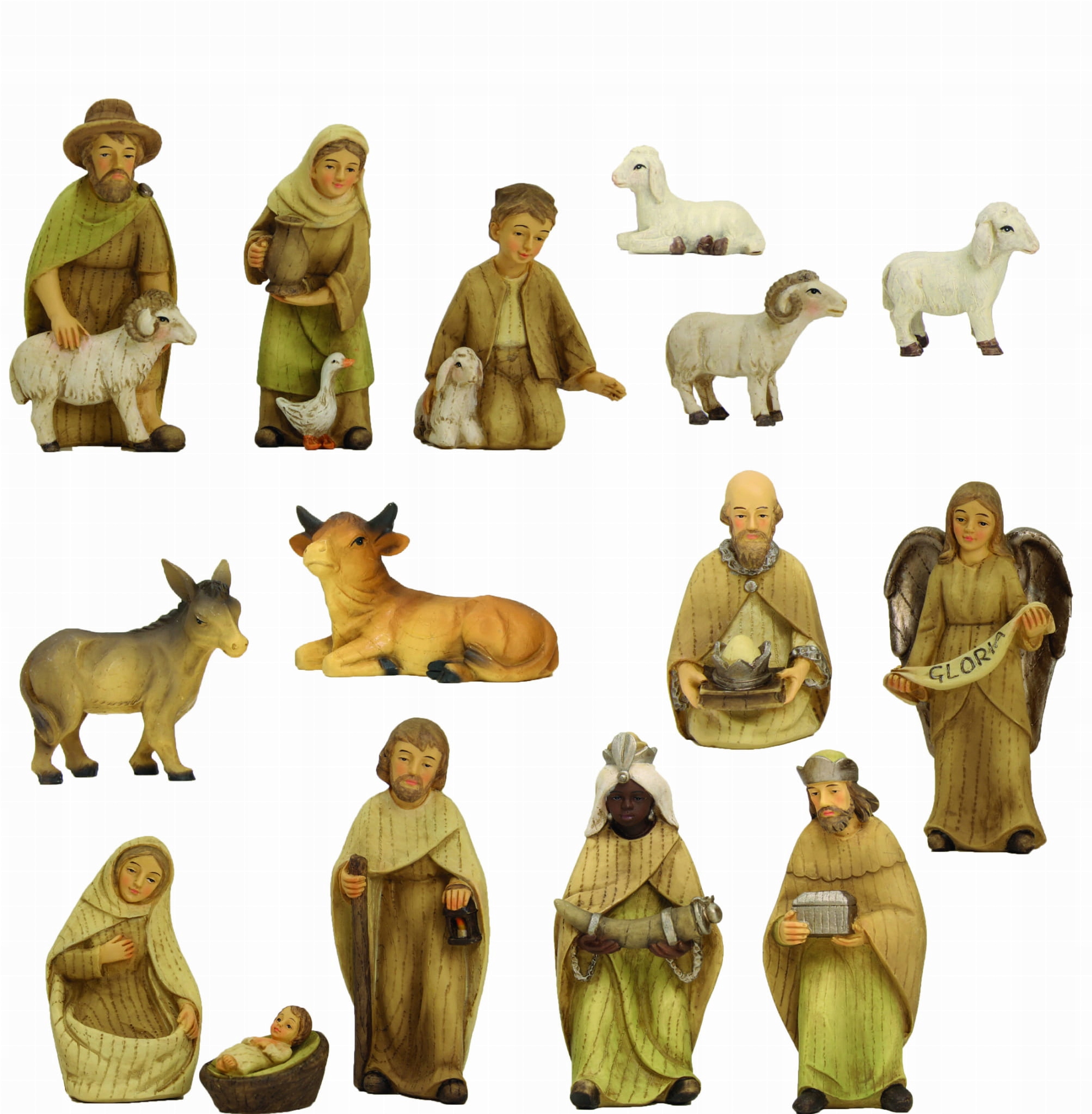 

Figury do Szopki- Wygląd Drewniany- 15części- 10cm