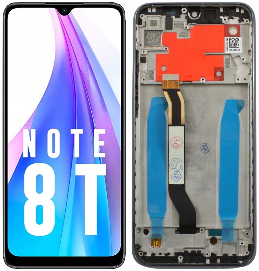 

Wyświetlacz LCD Xiaomi Redmi Note 8T czarny Ramka