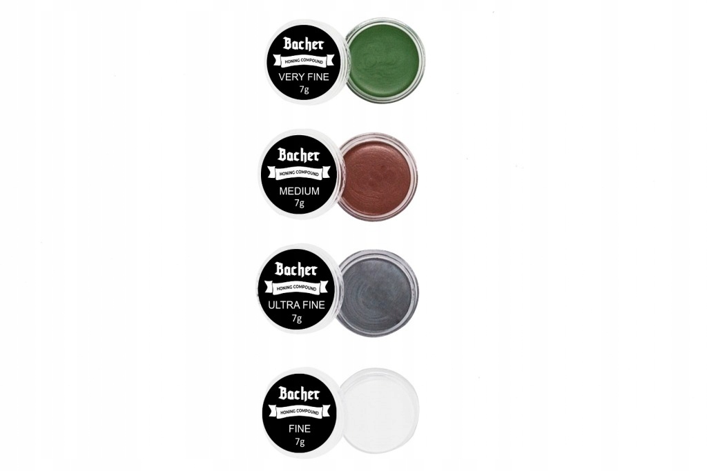 Pasty polerskie BACHER do polerowania noża 4 +wosk Marka Bacher