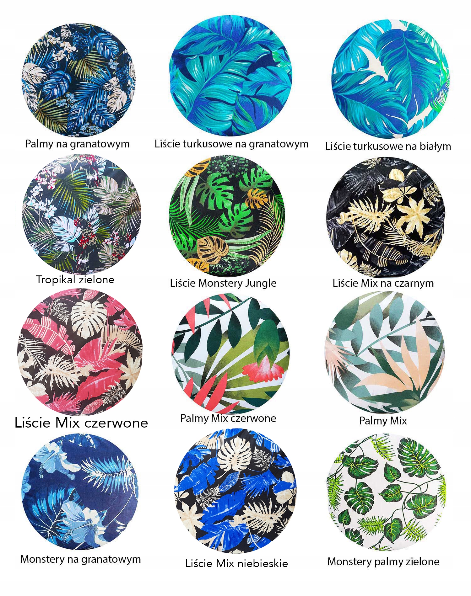 OKRĄGŁA PODUSZKA NA STOŁEK TABORET 32cm BAWEŁNA Kod producenta 10